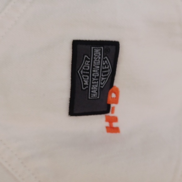 Harley Davidson White Shorts Overalls Women's L - Picture 7 of 16